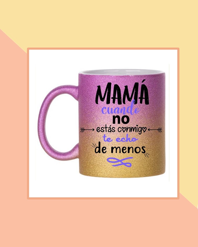 Taza Glitter Degrade